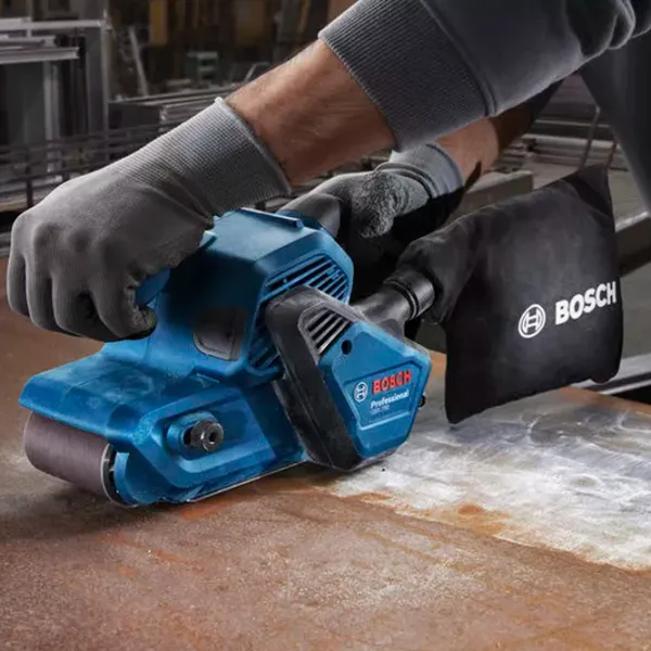 Șlefuitor Bosch GBS 750 Cu bandă / 750 W / Blue photo 2 Șlefuitor Bosch GBS 750 Cu bandă / 750 W / Blue photo 2