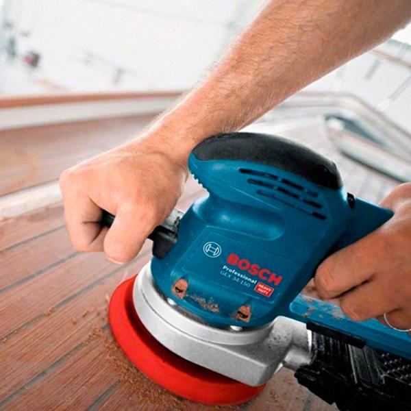 Șlefuitor Bosch GEX AC 34-150 Orbital / 340 W / Blue photo 2