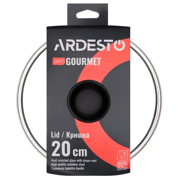 Крышка Ardesto AR1920GCL 20 см / Стекло photo 2