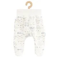 Pantaloni cu talpă unisex New Baby My Cars  / 4 luni