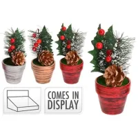 Сувенир Christmas "Cranga cu fructe de padure si conuri" Керамика / Разноцветный