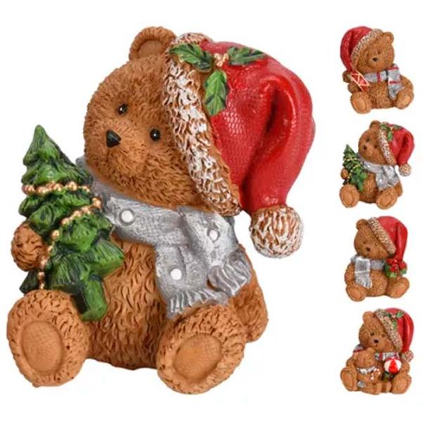 Suvenir Christmas "Ursulet cu cadou, brad si toba" Ceramică / Brown photo 1 Suvenir Christmas "Ursulet cu cadou, brad si toba" Ceramică / Brown photo 1
