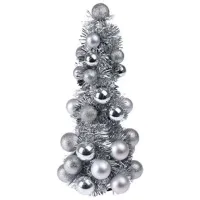 Сувенир Christmas "Brad din globuri auriu" Пластик / Серебряный