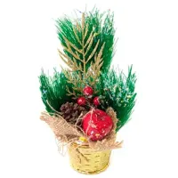 Сувенир Christmas "Brad cu fructe de padure si conuri" Пластик / Разноцветный