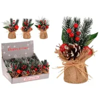 Сувенир Christmas "Cranga cu fructe de padure si conuri" Пластик / Разноцветный