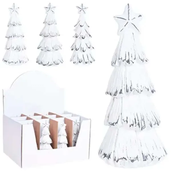 Suvenir Christmas "Brad stralucitor cu o stea" Plastic / White photo 1
