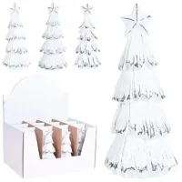 Сувенир Christmas "Brad stralucitor cu o stea" Пластик / Белый