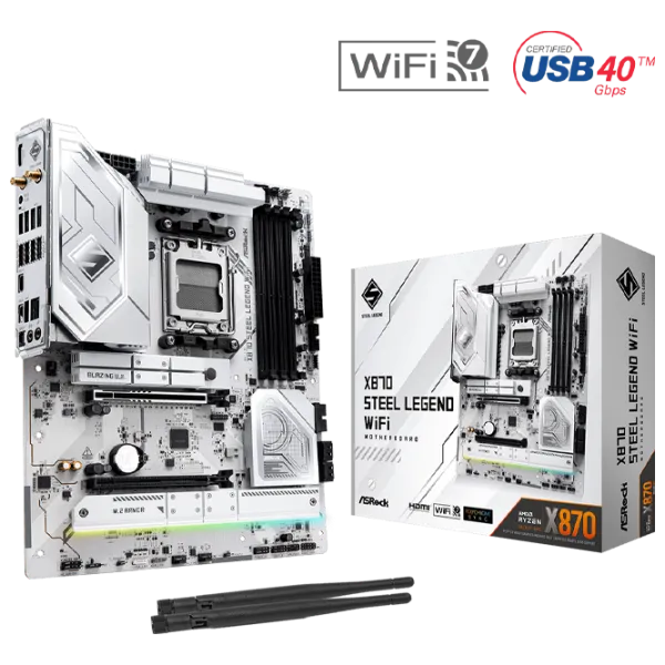 Материнская плата ASRock X870 STEEL LEGEND WIFI ATX / AMD X870 photo 5