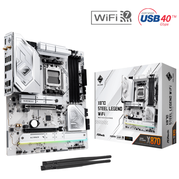 Материнская плата ASRock X870 STEEL LEGEND WIFI ATX / AMD X870 photo 5