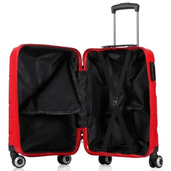 Valiză CCS 5223 62l/ Red photo 5 Valiză CCS 5223 62l/ Red photo 5