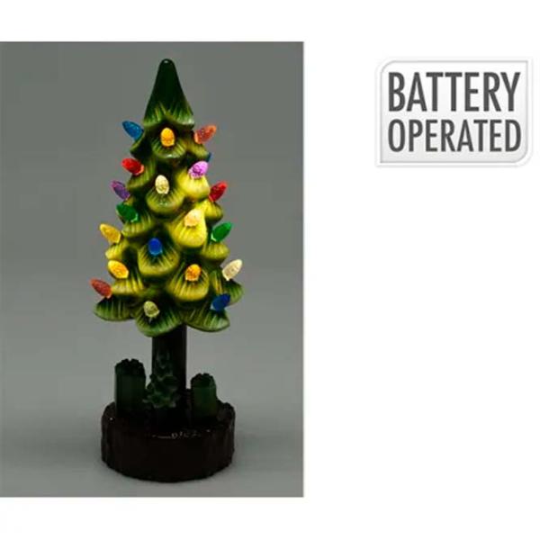 Suvenir Christmas "Brad pe suport" Plastic / Green photo 1