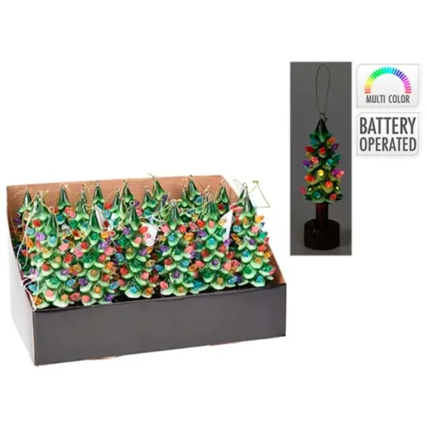 Suvenir Christmas "Brad pe suport" Plastic / Green photo 1