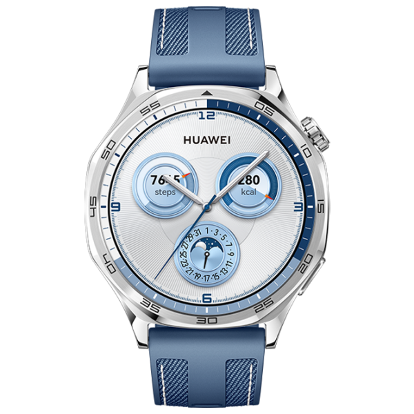 Умные часы Huawei Watch GT 5  1.43" / 46 мм / Серебряный - Синий / VLI-B19 photo 2