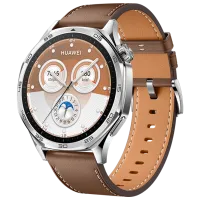 Ceas inteligent Huawei Watch GT 5  1.43" / 46 mm / Silver - Brown / VLI-B19