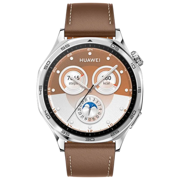 Умные часы Huawei Watch GT 5  1.43" / 46 мм / Серебряный - Коричневый / VLI-B19 photo 2
