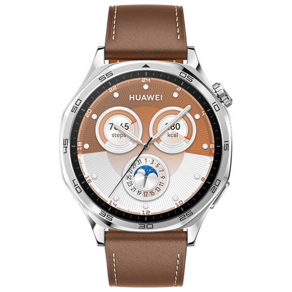 Умные часы Huawei Watch GT 5  1.43" / 46 мм / Серебряный - Коричневый / VLI-B19 photo 2