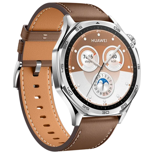 Умные часы Huawei Watch GT 5  1.43" / 46 мм / Серебряный - Коричневый / VLI-B19 photo 3