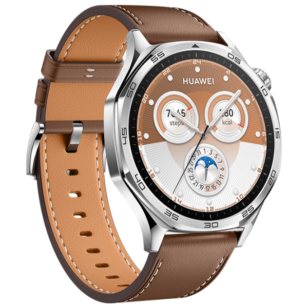 Умные часы Huawei Watch GT 5  1.43" / 46 мм / Серебряный - Коричневый / VLI-B19 photo 3