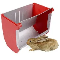 Hrănitoare pentru iepuri Tehno MS 00000294  Metal / Red