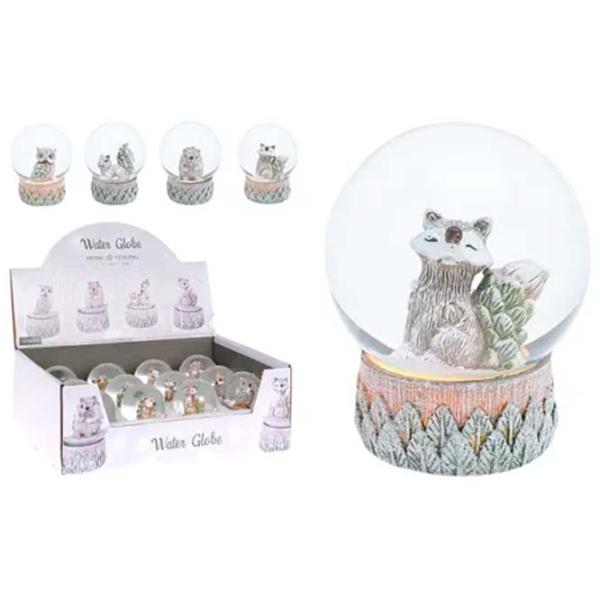 Suvenir Christmas "Glob cu figurina de animal" Ceramică / Multicolor photo 1