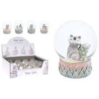 Suvenir Christmas "Glob cu figurina de animal" Ceramică / Multicolor