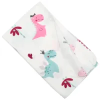 Pelincă Minikin Dino Flanel  / White