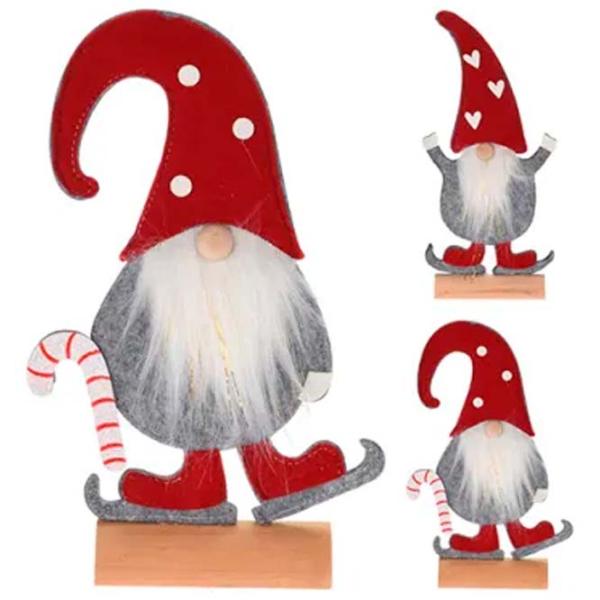 Suvenir Christmas "Mos Craciun pe patine" Textil / Red photo 1 Suvenir Christmas "Mos Craciun pe patine" Textil / Red photo 1