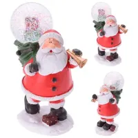 Сувенир Christmas "Mos Craciun cu sfera de zapada" Керамика / Красный