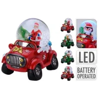 Suvenir Christmas "Glob cu zapada si Mos Craciun" Ceramică / Multicolor