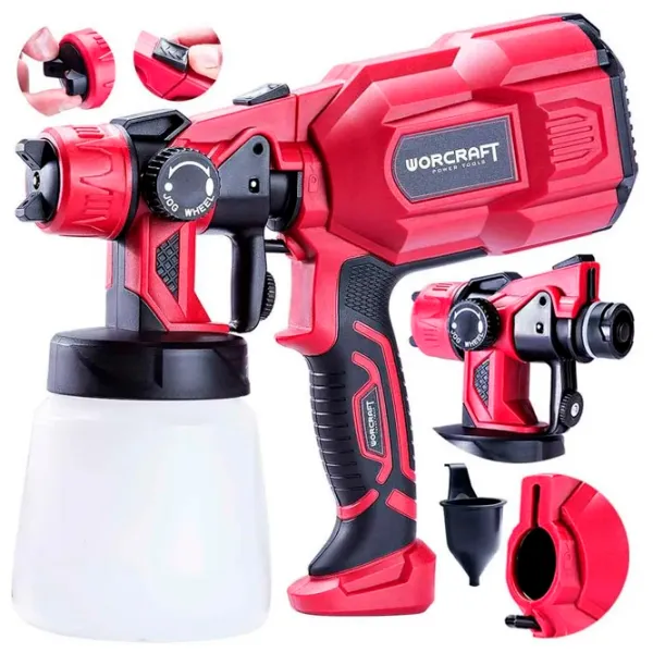 Aerograf Worcraft SG06-800 0.8 l/ Red photo 2