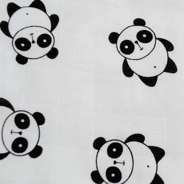Pelincă Minikin Panda Muslin  / White photo 2