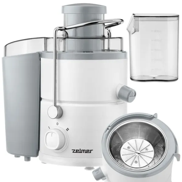 Storcator de fructe ZELMER ZJE3800 Centrifugă / 600 W / Gray White photo 4
