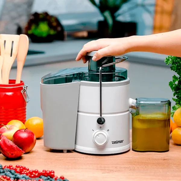 Storcator de fructe ZELMER ZJE3800 Centrifugă / 600 W / Gray White photo 9