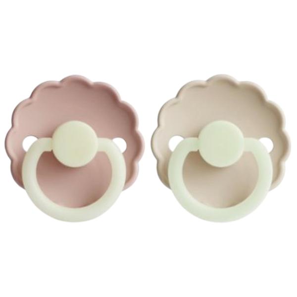 Suzetă cu tetina rotundă Frigg Night Daisy Unisex / 0 luni - 6 luni / Latex / Cream photo 2 Suzetă cu tetina rotundă Frigg Night Daisy Unisex / 0 luni - 6 luni / Latex / Cream photo 2