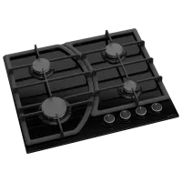 Plită încorporabilă pe gaz Zanetti ECO 1160 Sticlă călită / Black