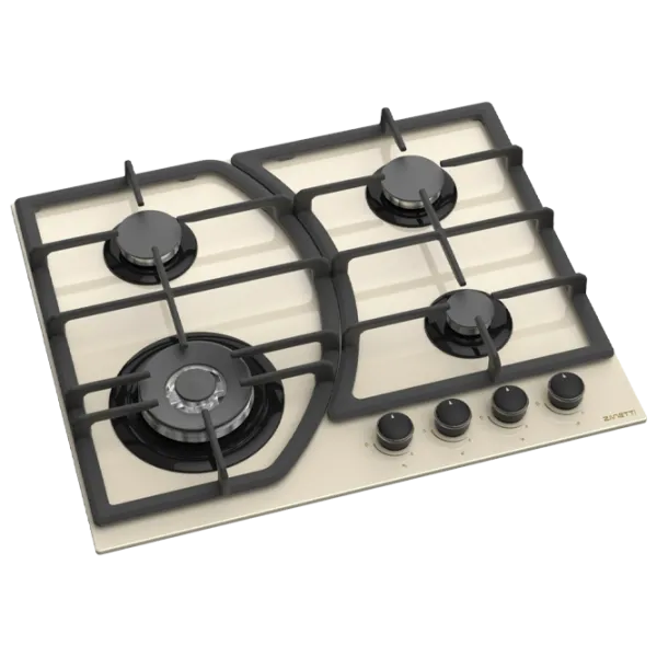 Газовая варочная панель Zanetti 1160 GC TURBO Закаленное стекло / Кремовый photo 1 Газовая варочная панель Zanetti 1160 GC TURBO Закаленное стекло / Кремовый photo 1