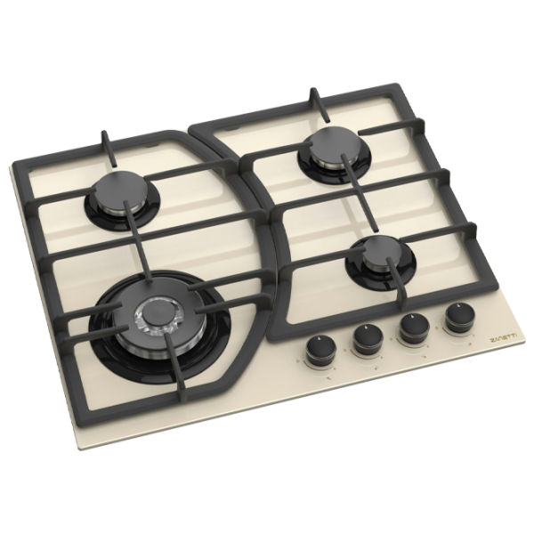 Газовая варочная панель Zanetti 1160 GC TURBO Закаленное стекло / Кремовый photo 1 Газовая варочная панель Zanetti 1160 GC TURBO Закаленное стекло / Кремовый photo 1