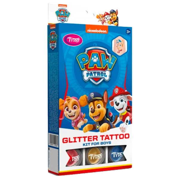 Set de creație Tytoo Glitter Tattoo Kit Paw Patrol 5999094502185 3+ / Multicolor Blue photo 1