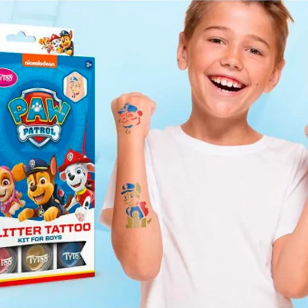Set de creație Tytoo Glitter Tattoo Kit Paw Patrol 5999094502185 3+ / Multicolor Blue photo 2