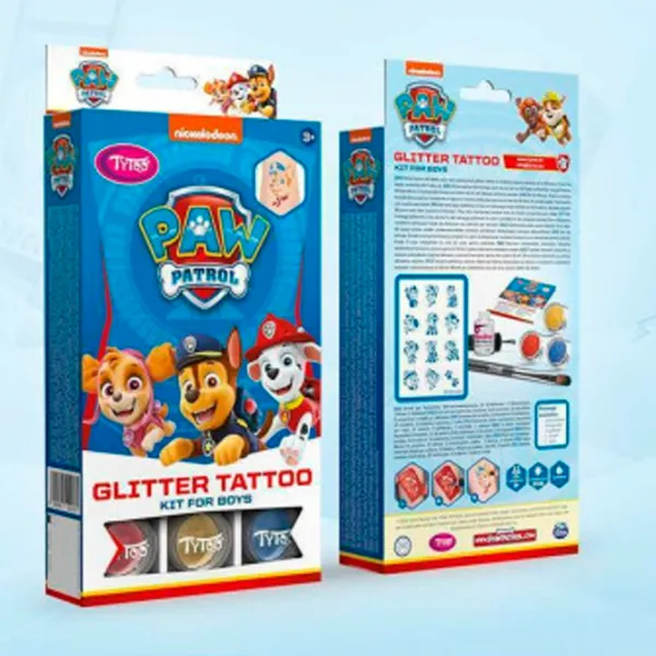 Set de creație Tytoo Glitter Tattoo Kit Paw Patrol 5999094502185 3+ / Multicolor Blue photo 3
