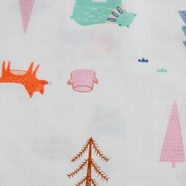 Pelincă Minikin Forest Muslin  / White photo 2