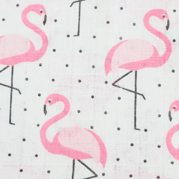 Пеленка Minikin Flamingo Muslin  / Белый photo 1 Пеленка Minikin Flamingo Muslin  / Белый photo 1