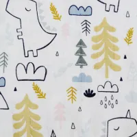 Пеленка Minikin Dino Muslin  / Белый