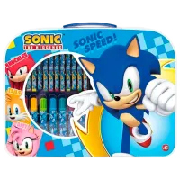 Креативный набор As Kids Sonic the Hedgehog Art Case 5203068662318 3+ / Разноцветный Разноцветный