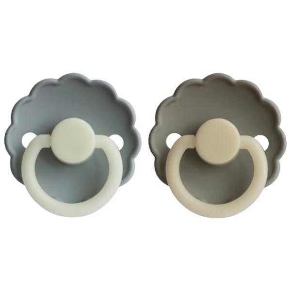 Suzetă cu tetina rotundă Frigg Night Daisy Unisex / 6 luni - 18 luni / Latex / Gray photo 1 Suzetă cu tetina rotundă Frigg Night Daisy Unisex / 6 luni - 18 luni / Latex / Gray photo 1