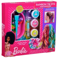 Set de creație Cra-Z-Art Rainbow Tie-Dye Hair Designer Barbie 884920340503 8+ / Multicolor Pink