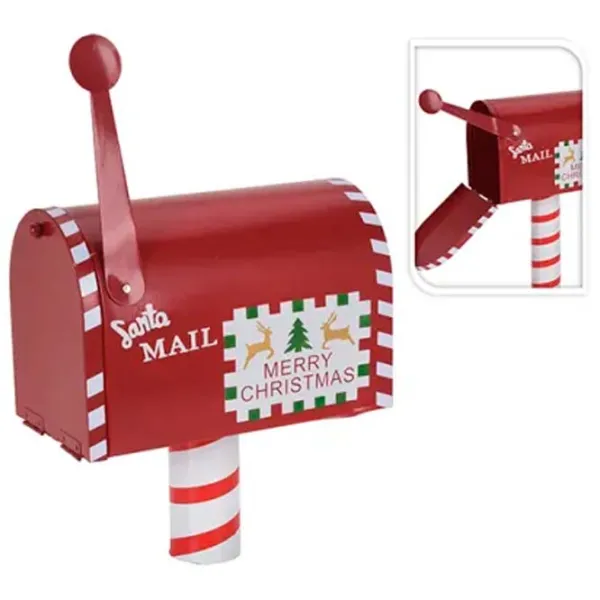 Suvenir Christmas "Cutie postala" Metal / White photo 1 Suvenir Christmas "Cutie postala" Metal / White photo 1
