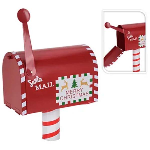 Suvenir Christmas "Cutie postala" Metal / White photo 1 Suvenir Christmas "Cutie postala" Metal / White photo 1