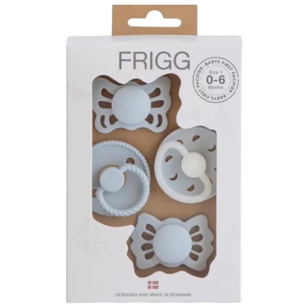 Suzetă cu tetina rotundă Frigg Moonlight Sailing Pentru fetițe / 0 luni - 6 luni / Latex / Blue photo 1