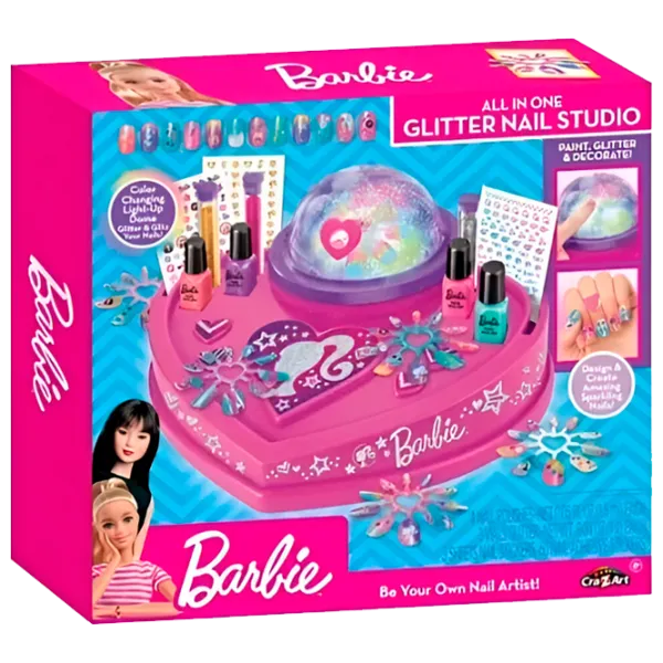 Креативный набор Cra-Z-Art Glitter & Shine Nail Studio Barbie 884920340527 8+ / Разноцветный Розовый photo 1 Креативный набор Cra-Z-Art Glitter & Shine Nail Studio Barbie 884920340527 8+ / Разноцветный Розовый photo 1